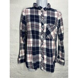 Wool Rich Woman’s flannel Plaid Size Large
